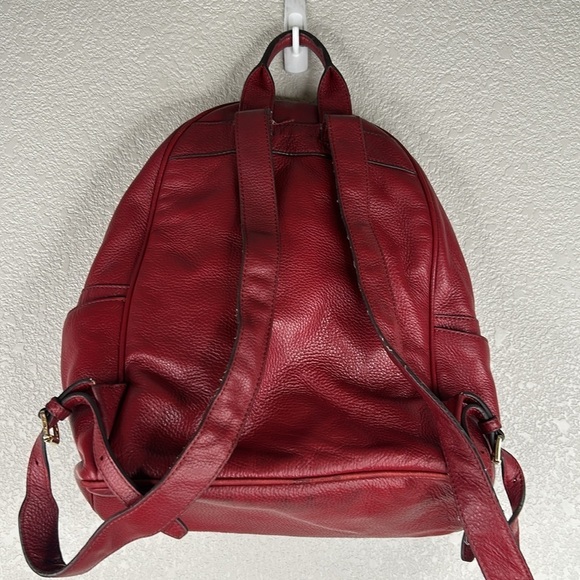 Michael Kors Burgundy Pebble Classic Leather Backpack main image 4